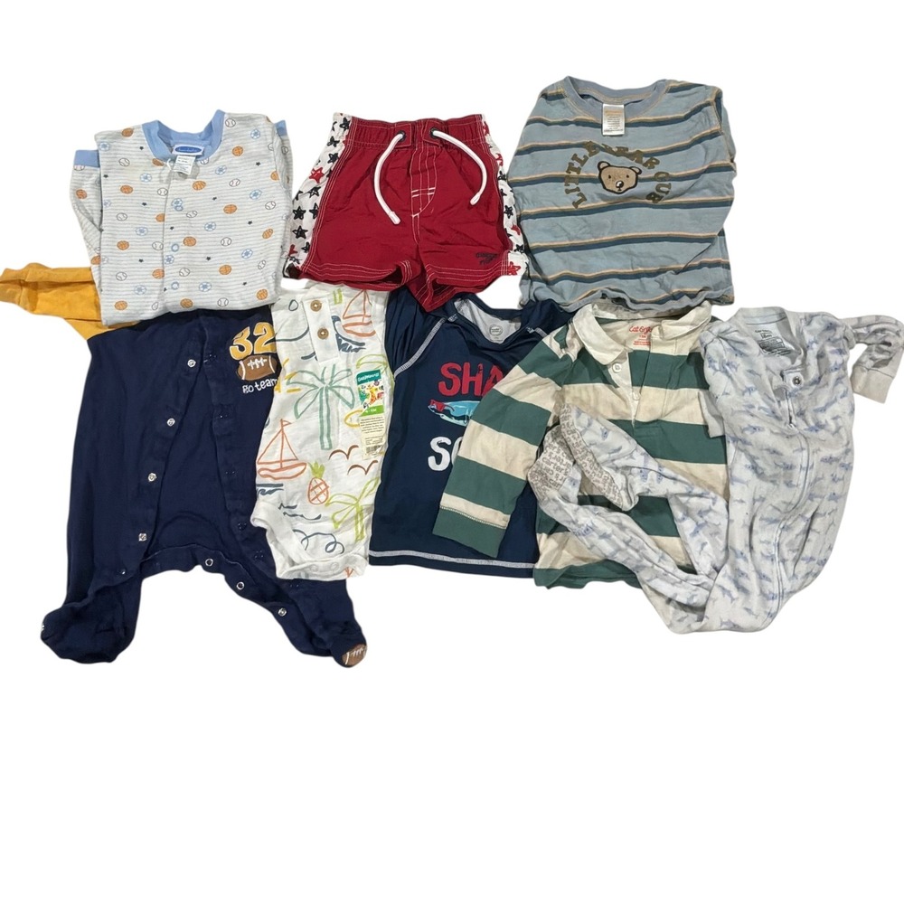 Carter's OshKosh Gymboree Baby Boy Mixed Lot 6-24M Blue‎ Red Green
